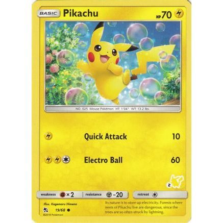 Pikachu - 19/68 (#2 Pikachu Stamped) - Battle Academy