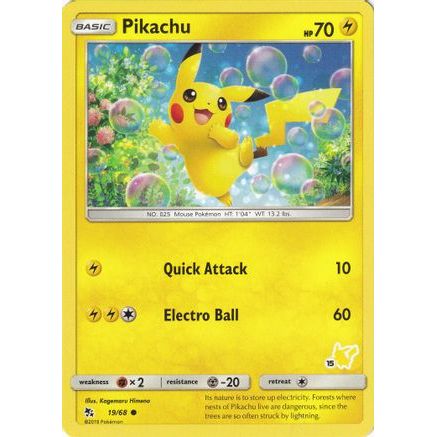Pikachu - 19/68 (#15 Pikachu Stamped) 19 - Battle Academy