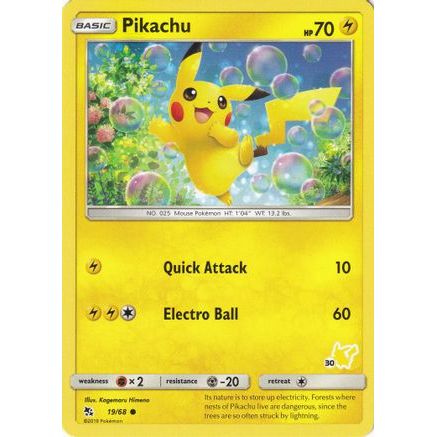 Pikachu - 19/68 (#30 Pikachu Stamped) 19 - Battle Academy