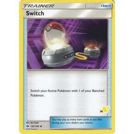 Switch - 132/149 (#36 Pikachu Stamped) - Battle Academy