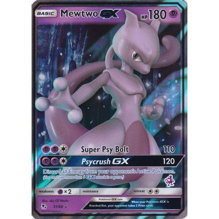 Mewtwo GX - 31/68 (Mewtwo Stamped) 31 - Battle Academy Holofoil