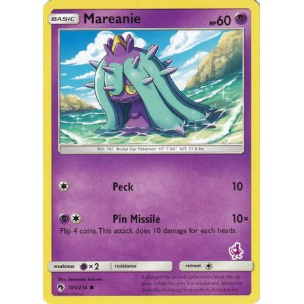 Mareanie - 105/214 (Mewtwo Stamped) 105 - Battle Academy