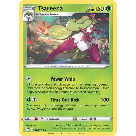 Tsareena 16/189 - SWSH03 Darkness Ablaze Reverse Holofoil