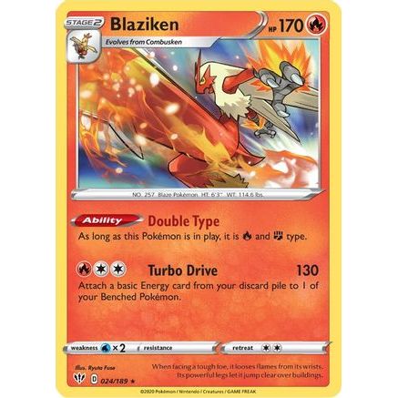 Blaziken 24/189 - SWSH03 Darkness Ablaze Holofoil