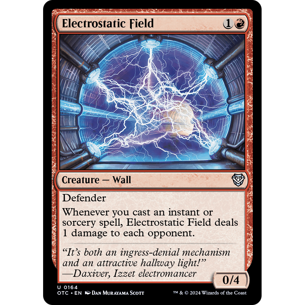 Electrostatic Field (OTC-164) - Outlaws of Thunder Junction Commander