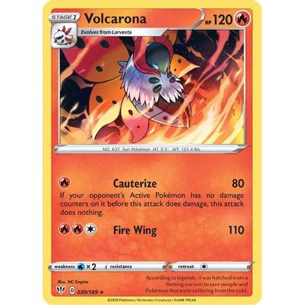 Volcarona 30/189 - SWSH03 Darkness Ablaze