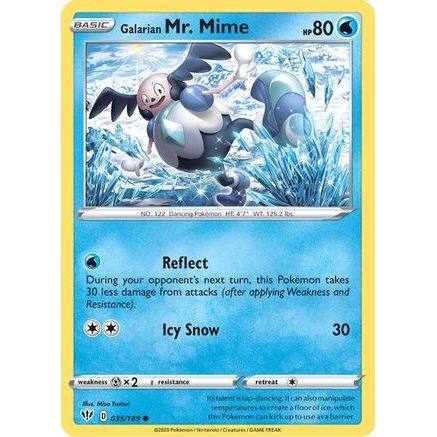Galarian Mr. Mime 35/189 - SWSH03 Darkness Ablaze Reverse Holofoil