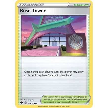 Rose Tower 169/189 - SWSH03 Darkness Ablaze