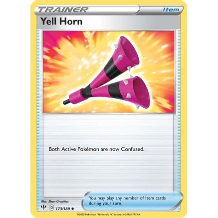 Yell Horn 173/189 - SWSH03 Darkness Ablaze Reverse Holofoil