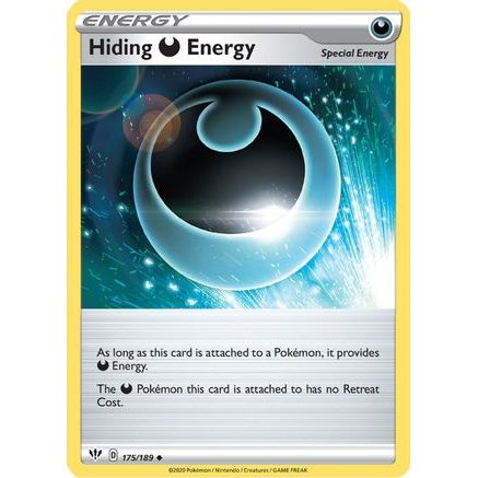 Hiding D Energy 175/189 - SWSH03 Darkness Ablaze