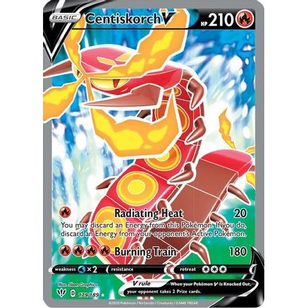 Centiskorch V (Full Art) 179/189 - SWSH03 Darkness Ablaze Holofoil