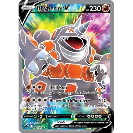 Rhyperior V (Full Art) 181/189 - SWSH03 Darkness Ablaze Holofoil