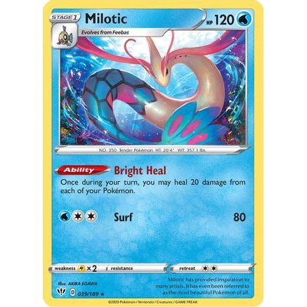 Milotic 39/189 - SWSH03 Darkness Ablaze Reverse Holofoil