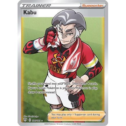 Kabu (Full Art) 186/189 - SWSH03 Darkness Ablaze Holofoil