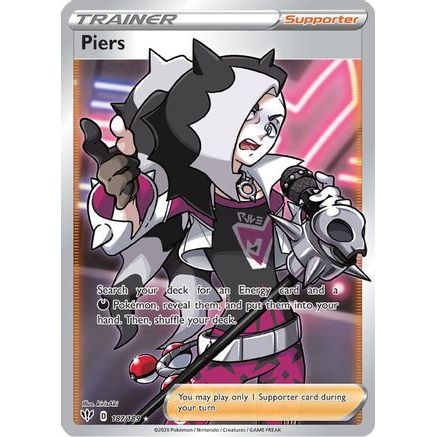 Piers (Full Art) 187/189 - SWSH03 Darkness Ablaze Holofoil