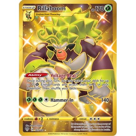 Rillaboom (Secret) 197/189 - SWSH03 Darkness Ablaze Holofoil