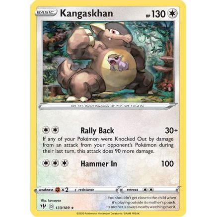 Kangaskhan 133/189 - SWSH03 Darkness Ablaze Holofoil