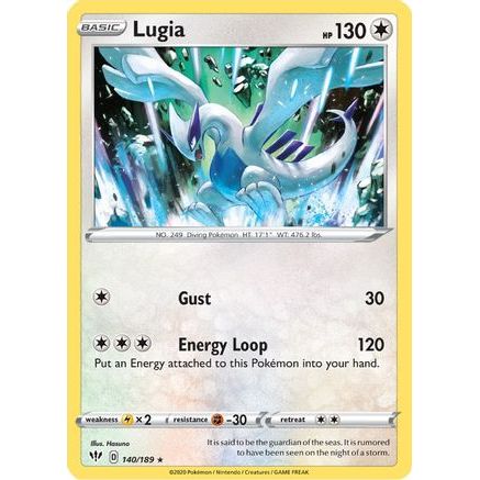 Lugia 140/189 - SWSH03 Darkness Ablaze Reverse Holofoil