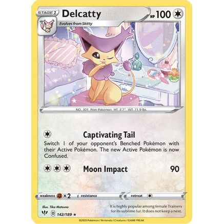 Delcatty 142/189 - SWSH03 Darkness Ablaze