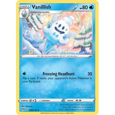 Vanillish 46/189 - SWSH03 Darkness Ablaze