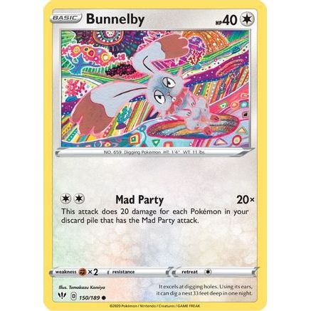 Bunnelby 150/189 - SWSH03 Darkness Ablaze