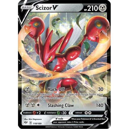 Scizor V 118/189 - SWSH03 Darkness Ablaze Holofoil