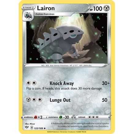 Lairon 122/189 - SWSH03 Darkness Ablaze