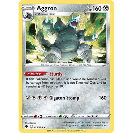 Aggron 123/189 - SWSH03 Darkness Ablaze Reverse Holofoil