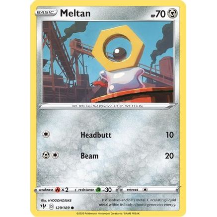 Meltan 129/189 - SWSH03 Darkness Ablaze Reverse Holofoil