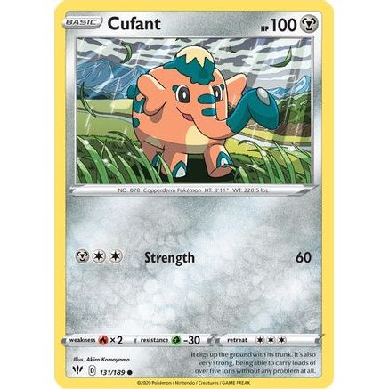 Cufant 131/189 - SWSH03 Darkness Ablaze Reverse Holofoil