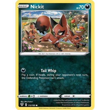 Nickit 112/189 - SWSH03 Darkness Ablaze
