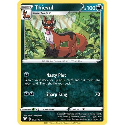 Thievul 113/189 - SWSH03 Darkness Ablaze