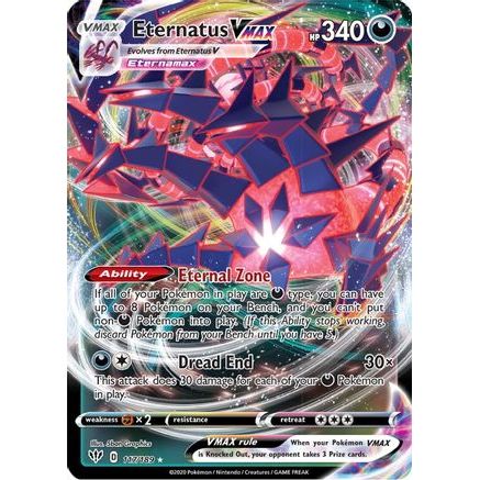 Eternatus VMAX 117/189 - SWSH03 Darkness Ablaze Holofoil