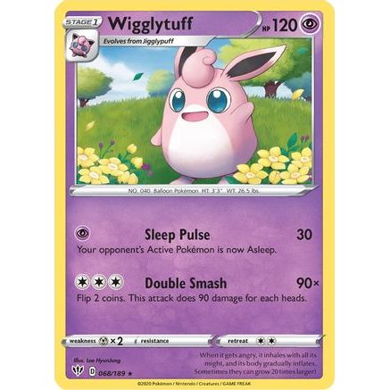 Wigglytuff 68/189 - SWSH03 Darkness Ablaze