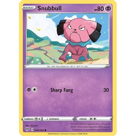 Snubbull 70/189 - SWSH03 Darkness Ablaze