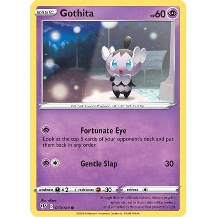 Gothita 73/189 - SWSH03 Darkness Ablaze Reverse Holofoil