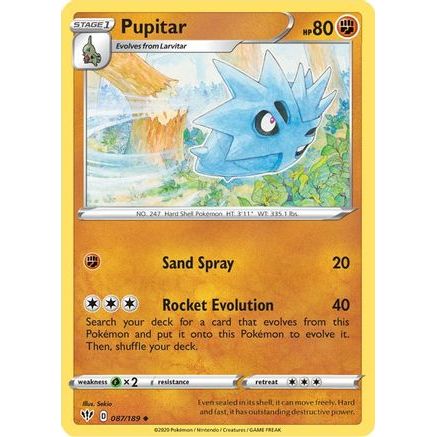 Pupitar 87/189 - SWSH03 Darkness Ablaze