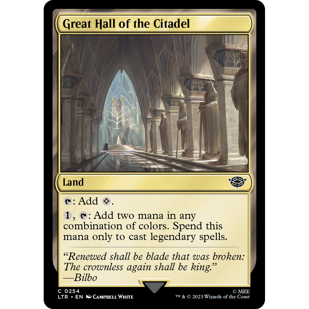 Great Hall of the Citadel (LTR-254) - The Lord of the Rings: Tales of Middle-earth Foil