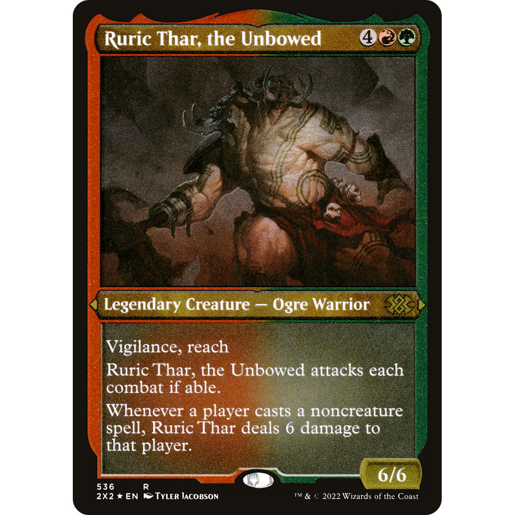 Ruric Thar, the Unbowed (Foil Etched) (2X2-536) - Double Masters 2022 Foil