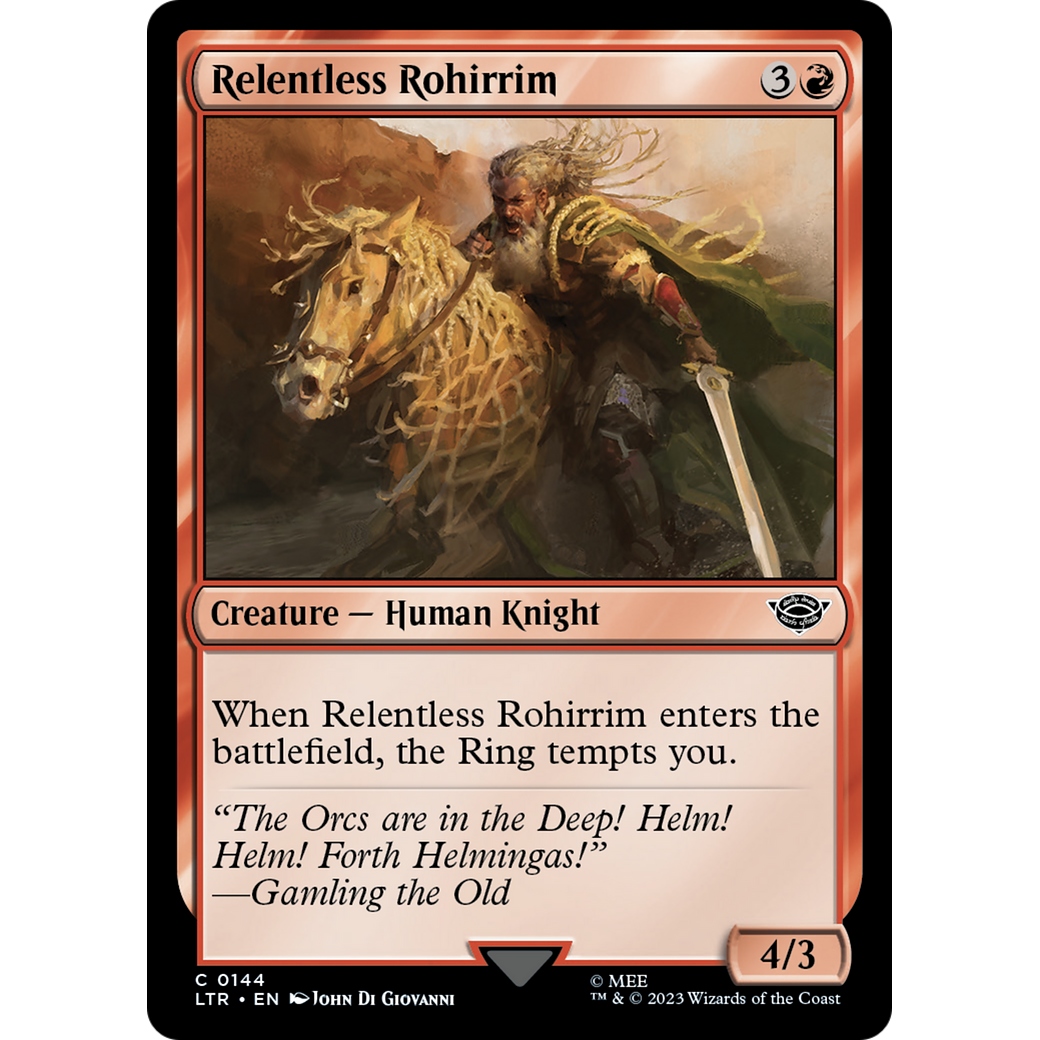 Relentless Rohirrim (LTR-144) - The Lord of the Rings: Tales of Middle-earth