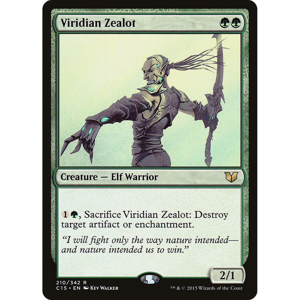 Viridian Zealot (C15-210) - Commander 2015