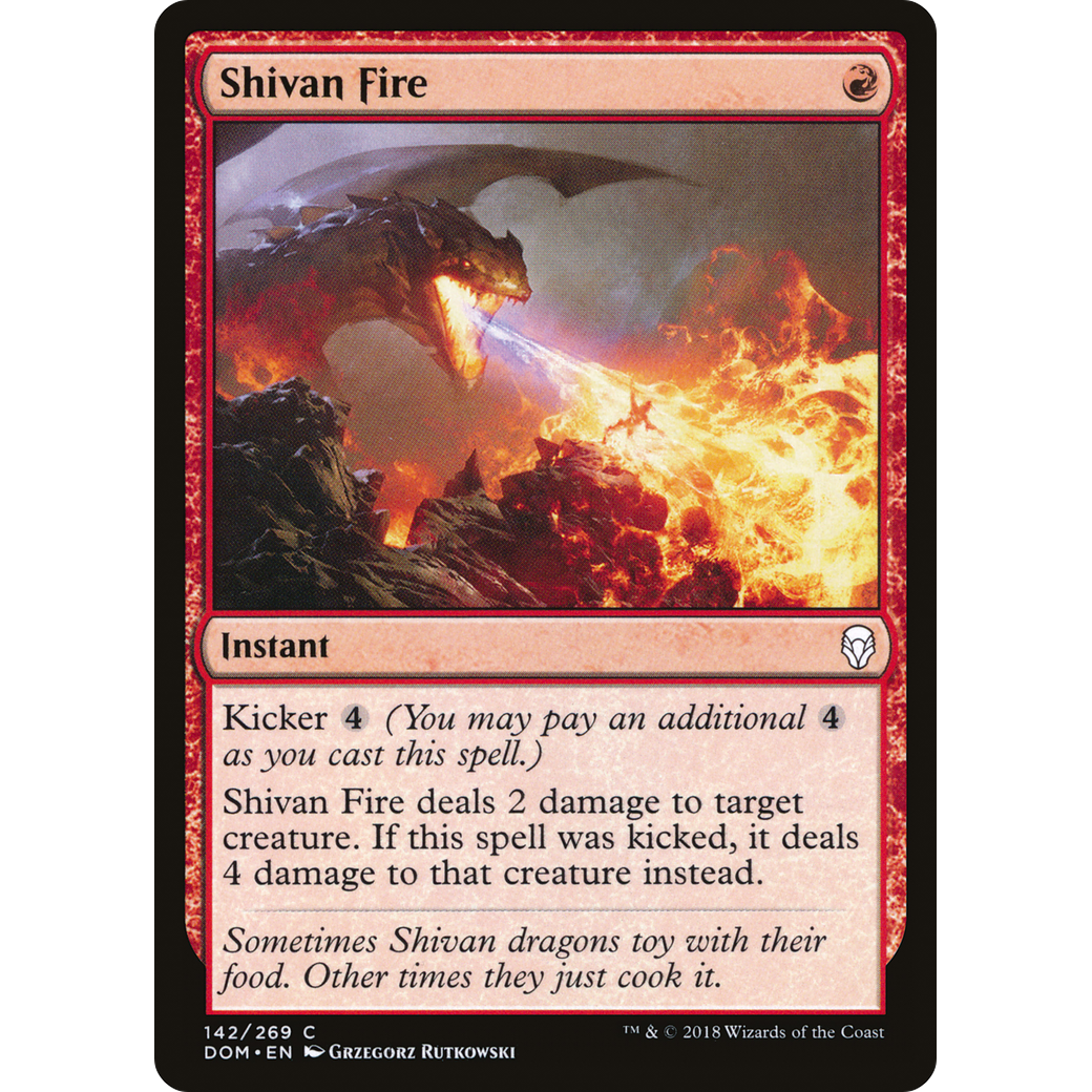 Shivan Fire (DOM-142) - Dominaria Foil