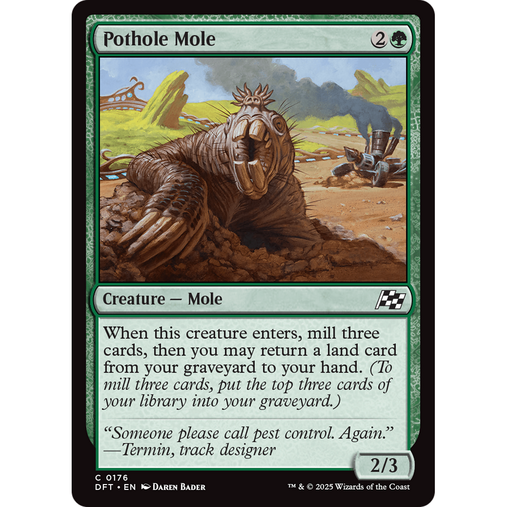 Pothole Mole (DFT-176) - Aetherdrift Foil