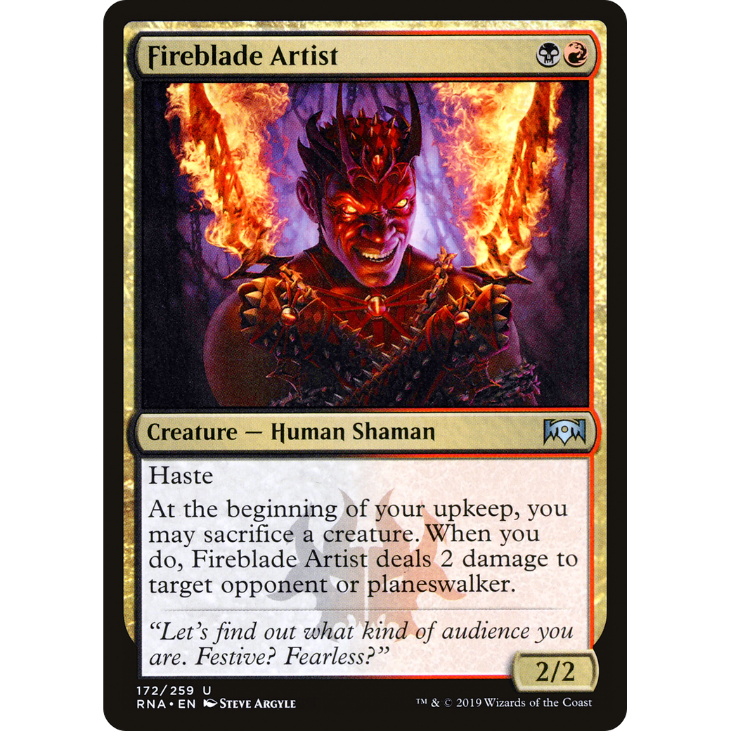 Fireblade Artist (RNA-172) - Ravnica Allegiance Foil
