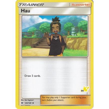 Hau - 120/149 (#54 Pikachu Stamped) - Battle Academy