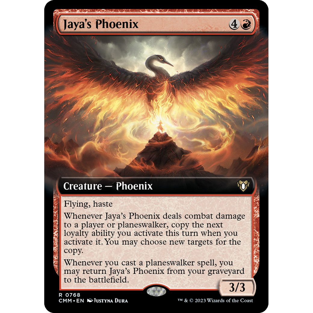 Jaya's Phoenix (CMM-768) - Commander Masters: (Extended Art) Foil