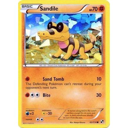 Sandile - 63/114 (Cracked Ice Holo) 63 - Miscellaneous Cards & Products Holofoil