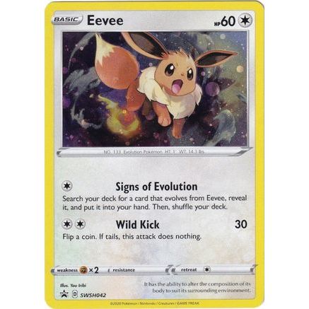 Eevee - SWSH042 SWSH042/307 - SWSH Sword & Shield Promo Cards Holofoil