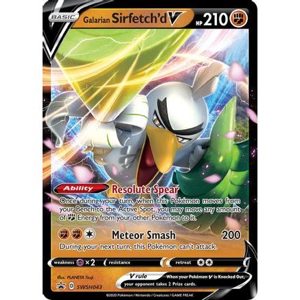 Galarian Sirfetch'd V - SWSH043 SWSH043/307 - SWSH Sword & Shield Promo Cards Holofoil