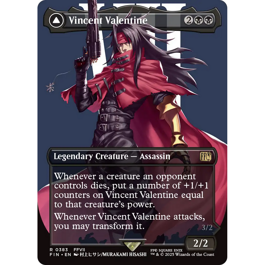 Vincent Valentine (Borderless) (FIN-383) - FINAL FANTASY (Borderless) Foil